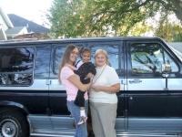 Jennifer with duaghter Jocelyn - daughter's medical needs required van with a Lift